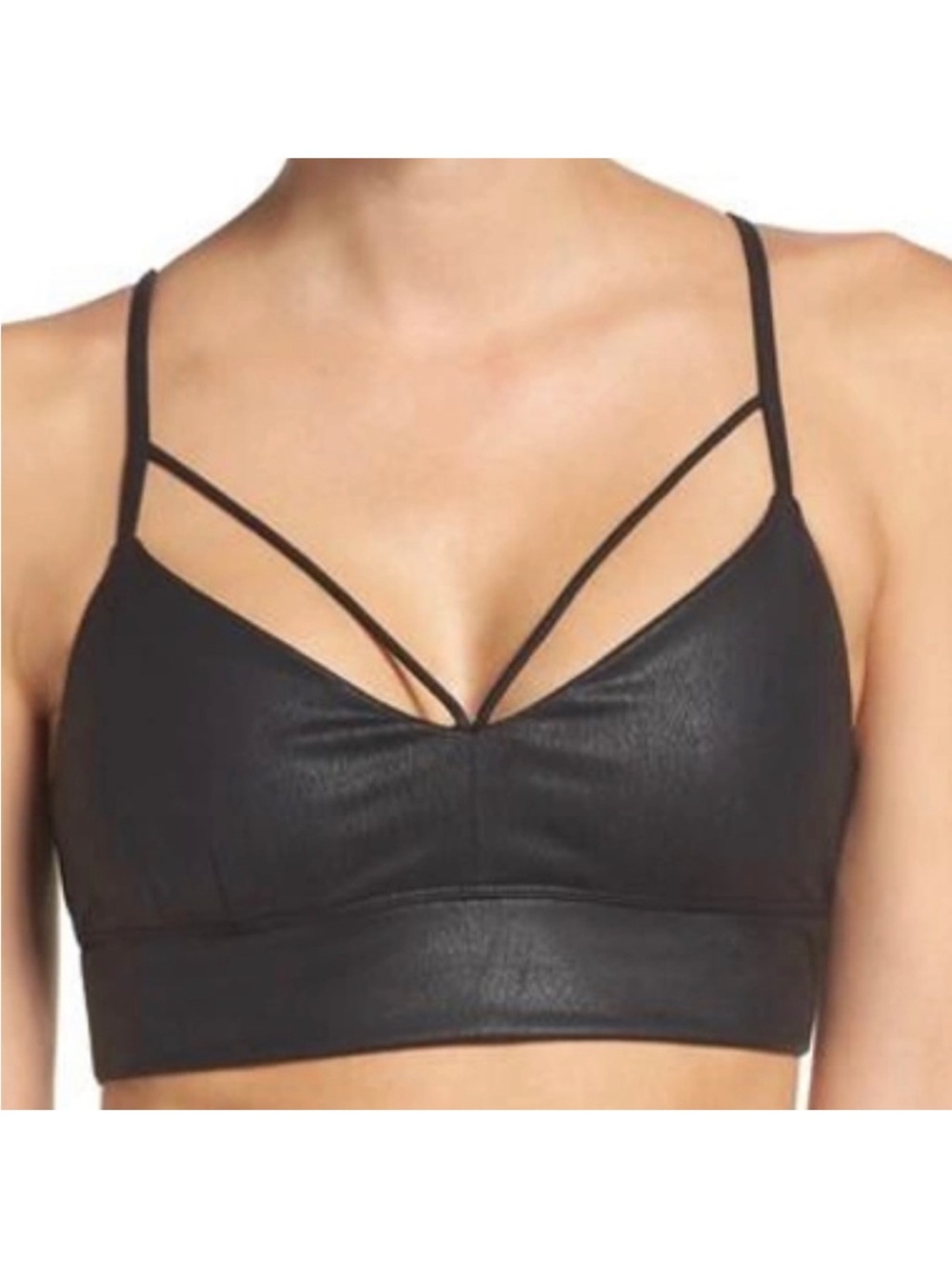 Ali Yoga Strappy Black Sports Bra